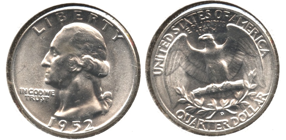 1952-D Washington Quarter MS-63 #b