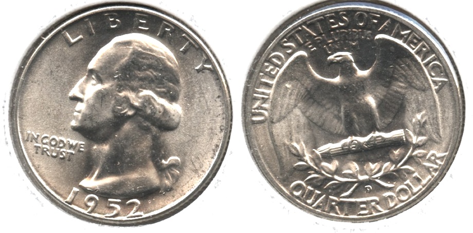 1952-D Washington Quarter MS-63 #d