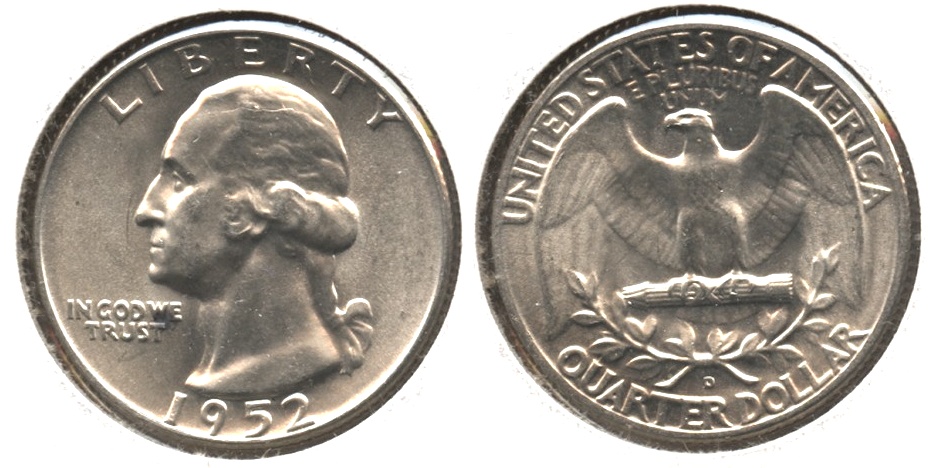 1952-D Washington Quarter MS-63 #g