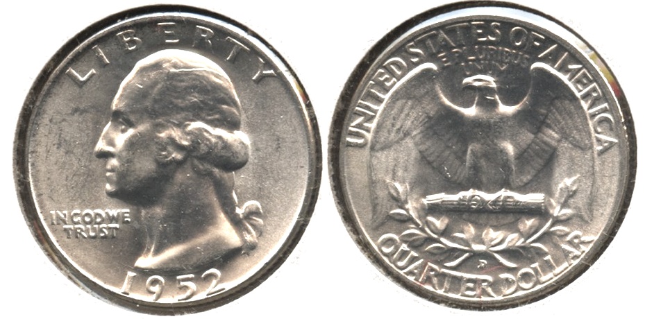 1952-D Washington Quarter MS-63 #h
