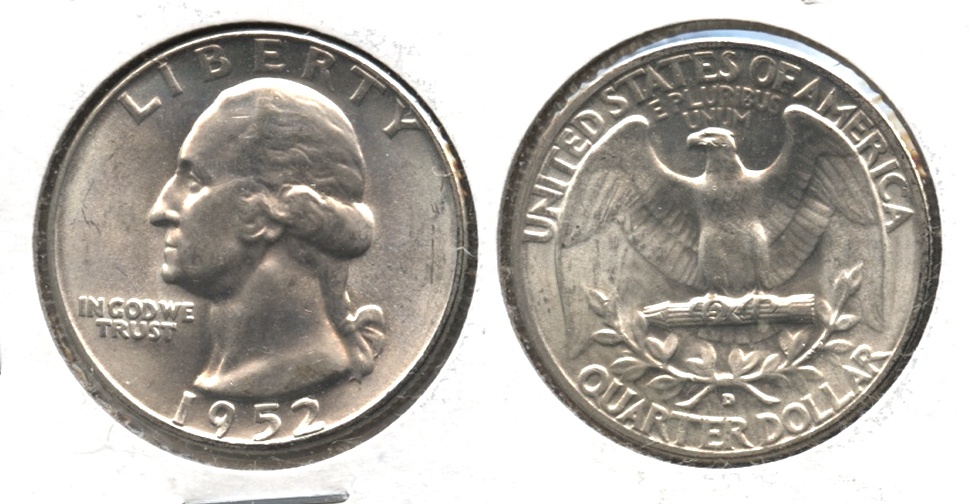 1952-D Washington Quarter MS-63 #m