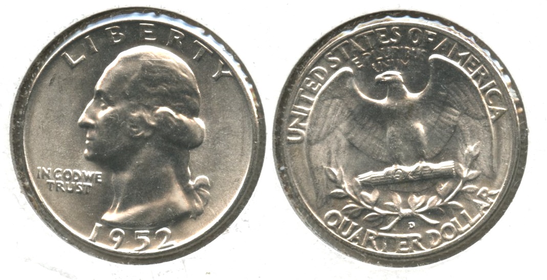 1952-D Washington Quarter MS-63 #p