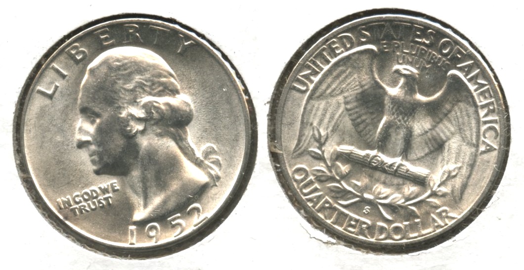 1952-S Washington Quarter MS-63 #d