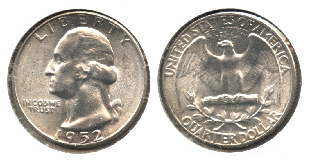 1952 Washington Quarter MS-60 #d