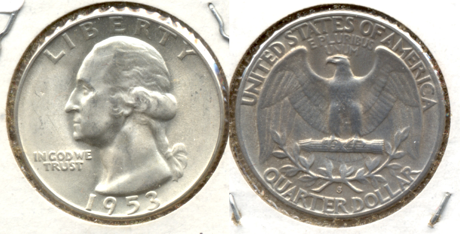 1953-S Washington Quarter MS-60