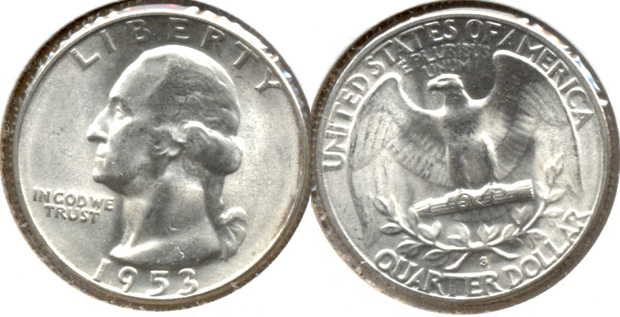 1953-S Washington Quarter MS-60 d