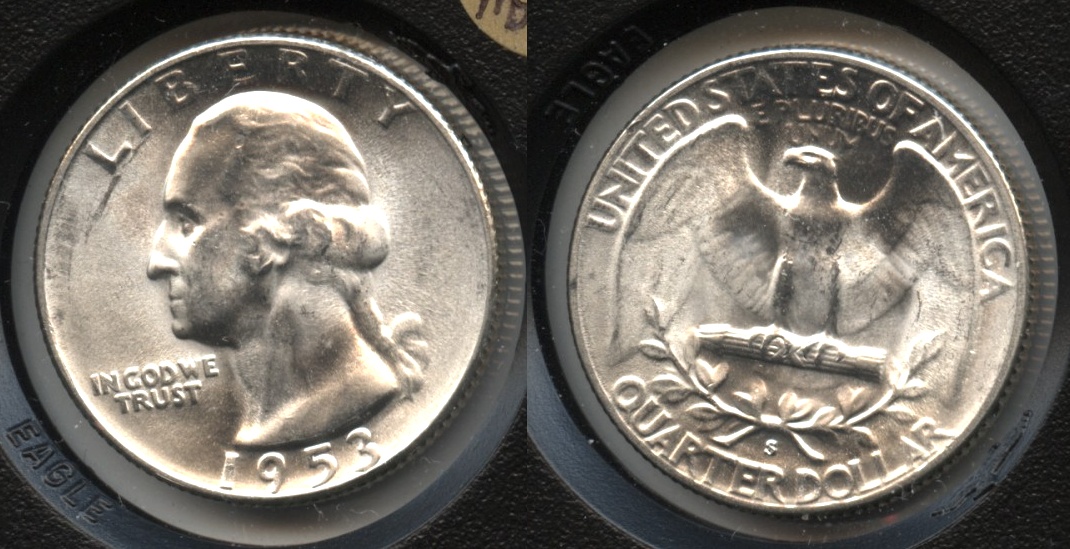 1953-S Washington Quarter MS-60 #h