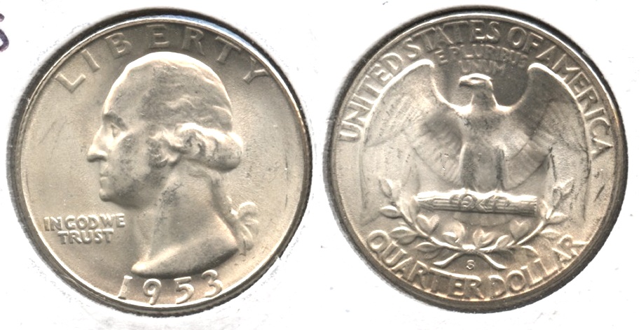 1953-S Washington Quarter MS-63 #d