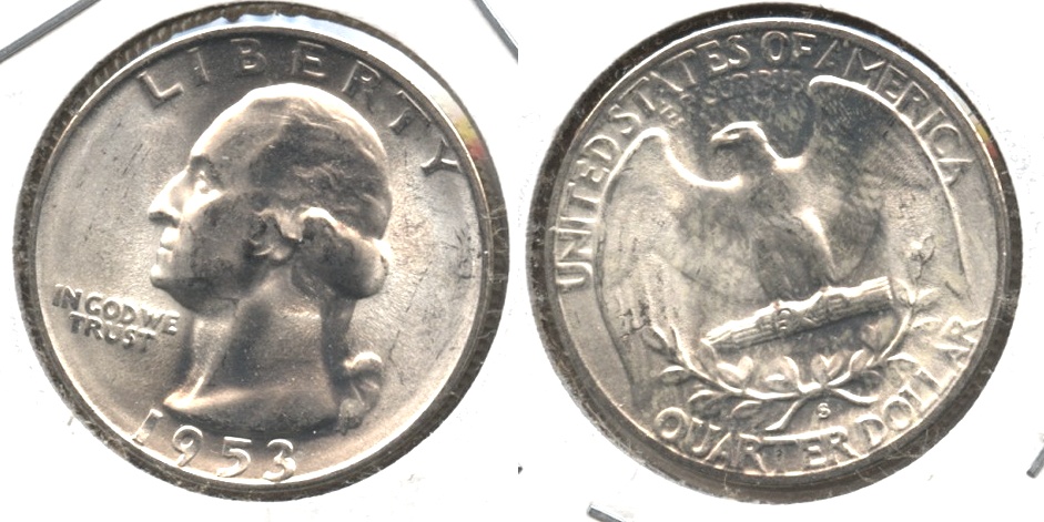 1953-S Washington Quarter MS-63 #e