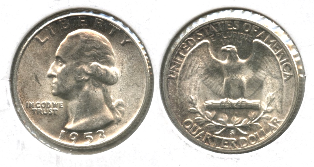 1953-S Washington Quarter MS-63 #l
