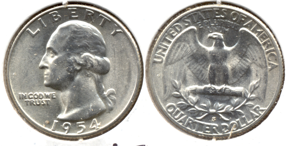 1954-S Washington Quarter MS-60 j
