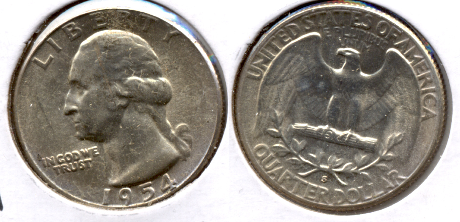 1954-S Washington Quarter MS-60 k