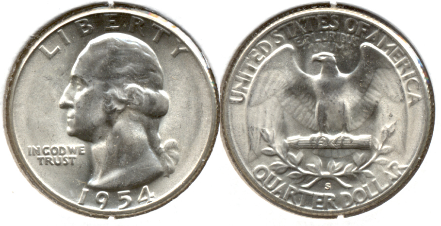 1954-S Washington Quarter MS-60 q