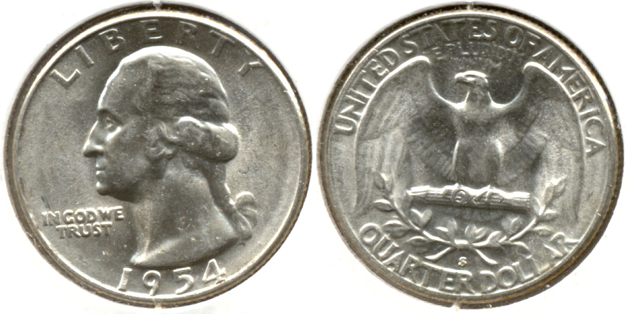 1954-S Washington Quarter MS-60 z