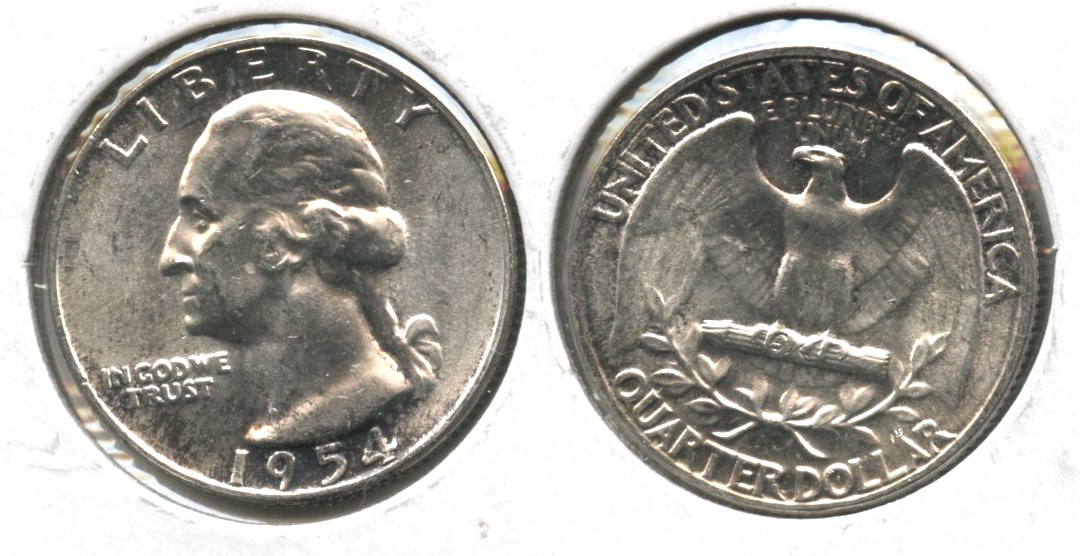 1954 Washington Quarter MS-60