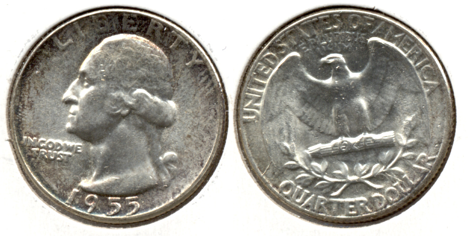 1955 Washington Quarter MS-60