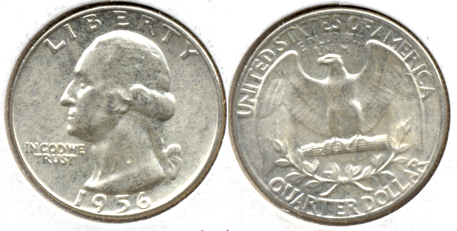 1956 Washington Quarter MS-60 a