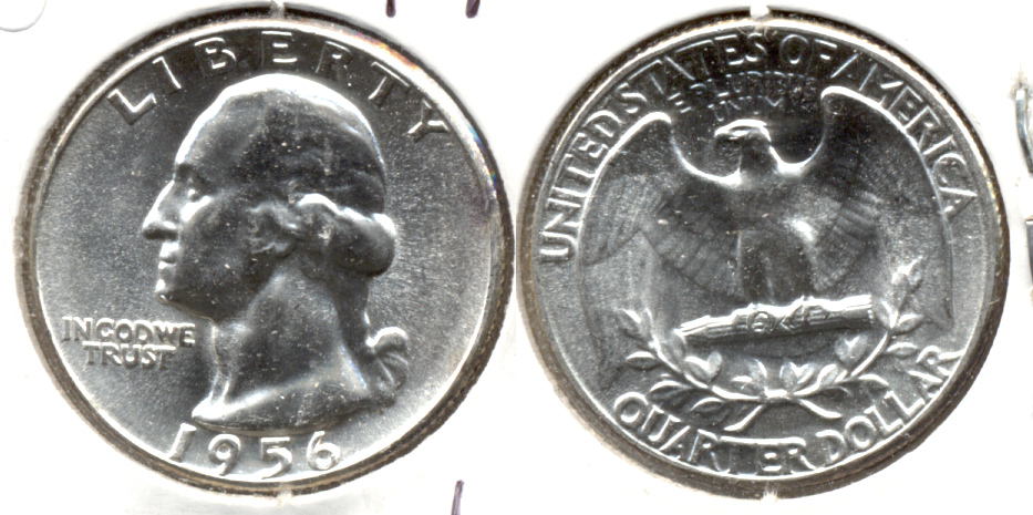 1956 Washington Quarter MS-60 b