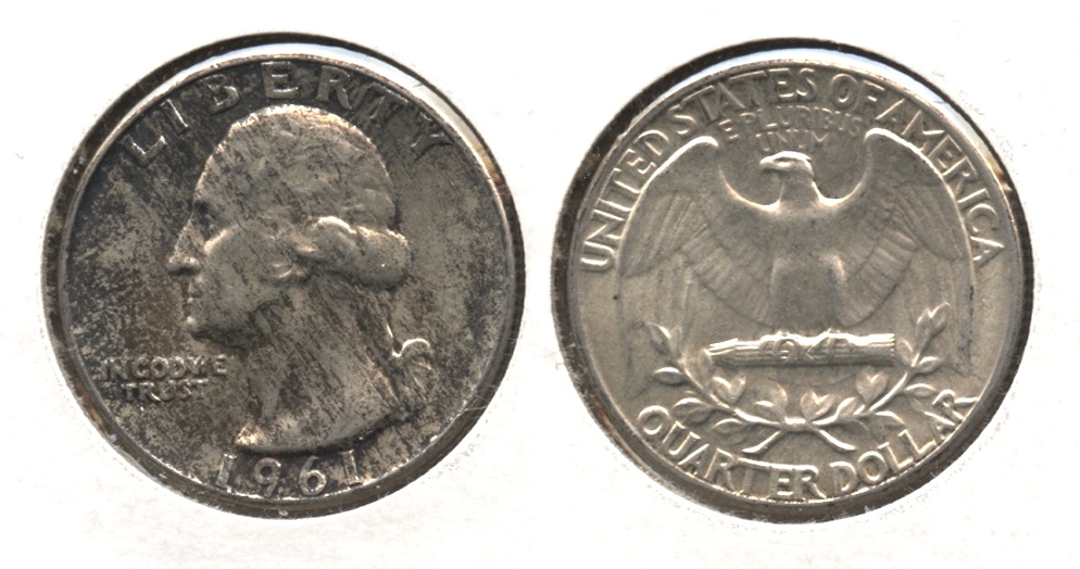 1961 Washington Quarter AU-58