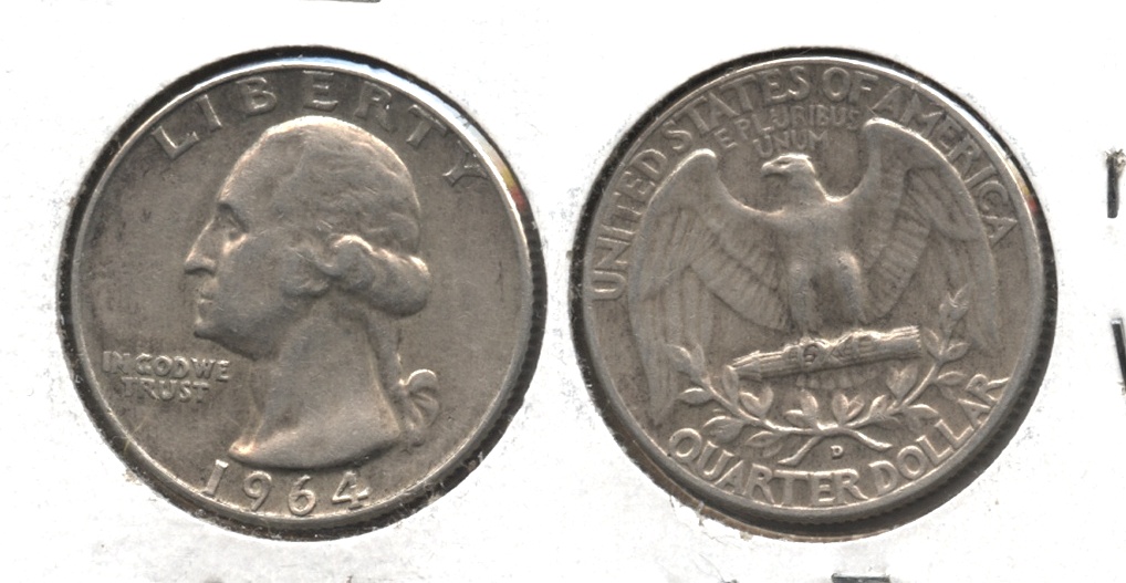 1964-D Washington Quarter EF-40 #c
