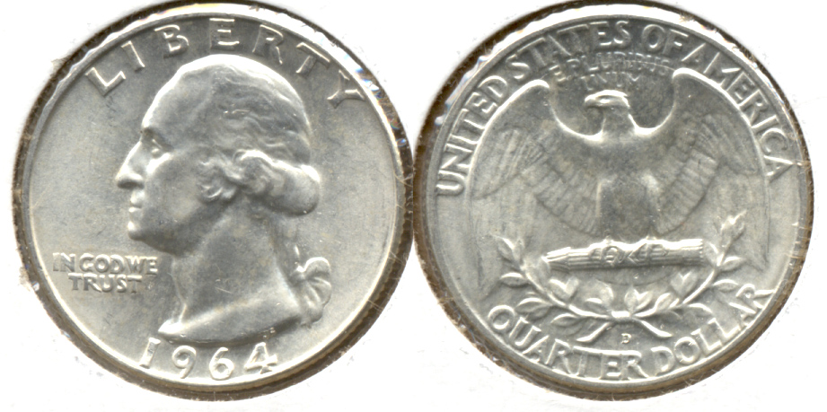 1964-D Washington Quarter MS-60 a