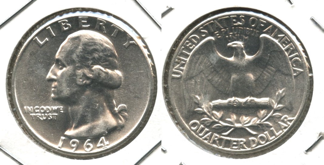 1964 Washington Quarter AU-55
