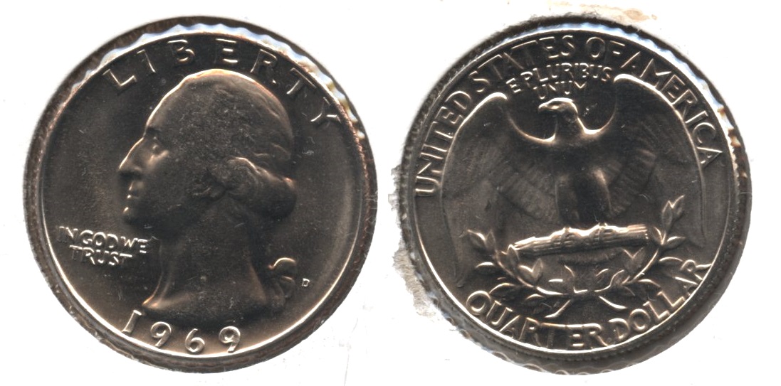 1969-D Washington Quarter Mint State