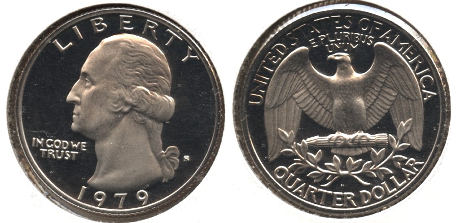 1979-S Type 1 Filled S Washington Quarter Proof