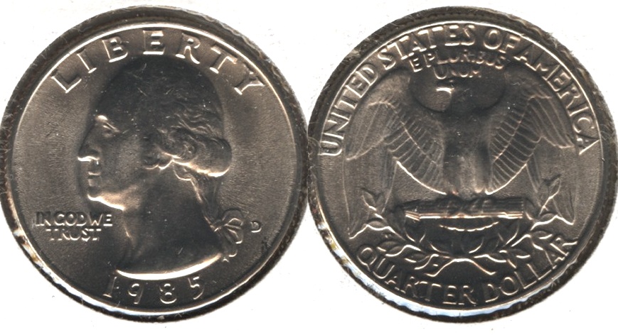 1985-D Washington Quarter Mint State