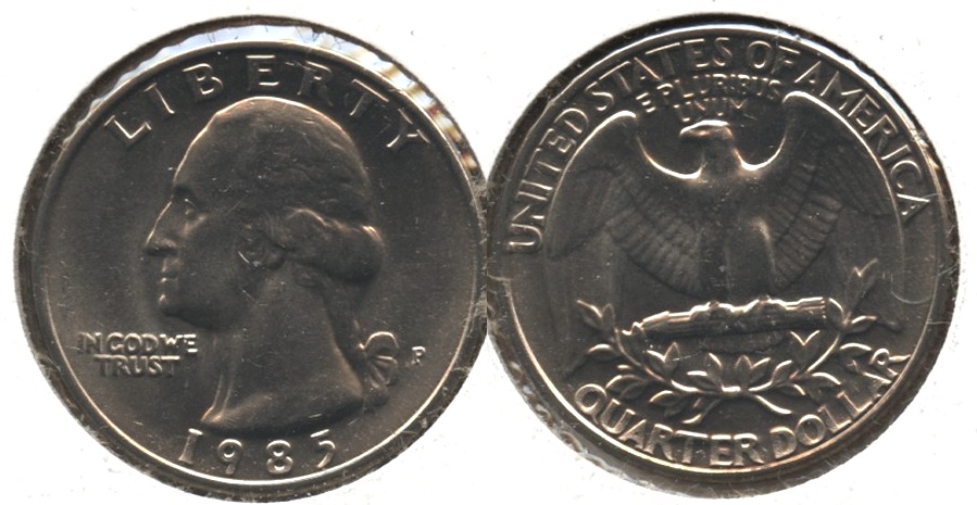 1985-P Washington Quarter Mint State