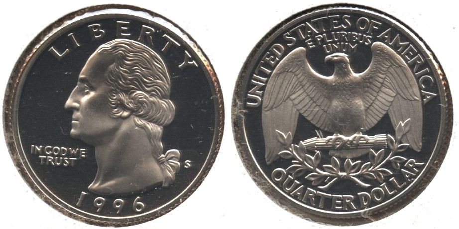 1996-S Washington Quarter Clad Proof