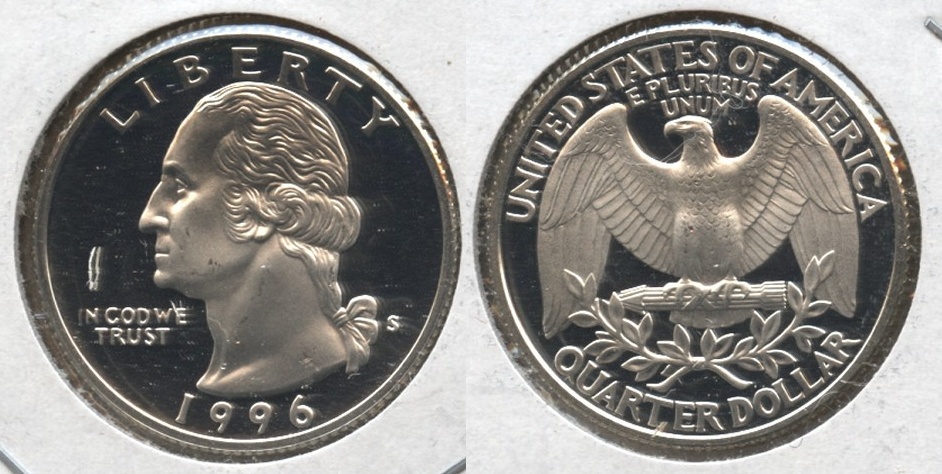 1996-S Washington Quarter Silver Proof