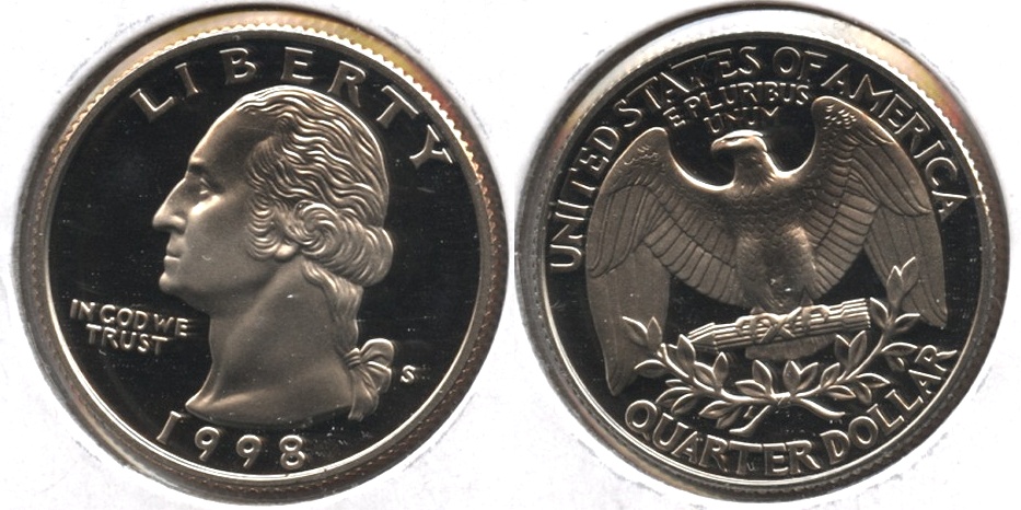 1998-S Washington Quarter Clad Proof
