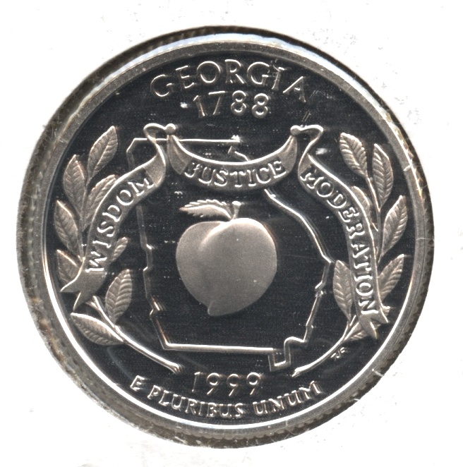 1999-S Georgia State Quarter Silver Proof