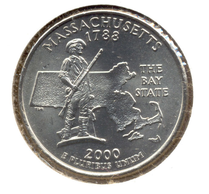 2000 Massachusetts State Quarter Mint State