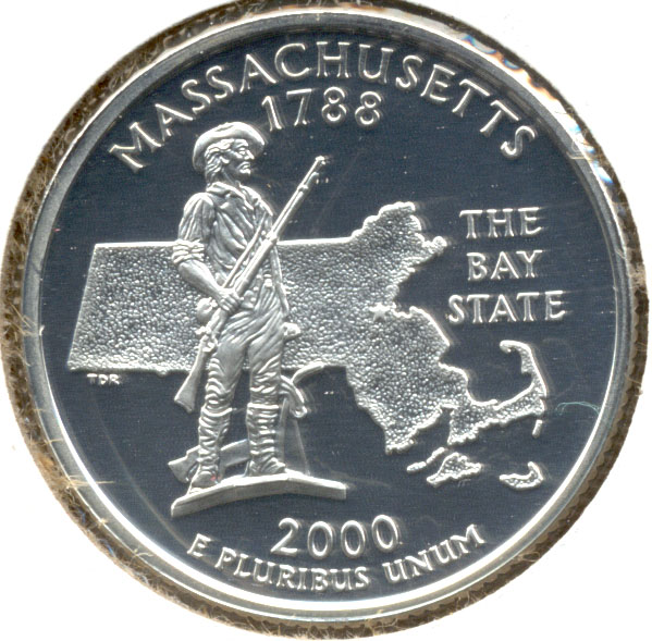 2000-S Massachusetts Quarter Silver Proof