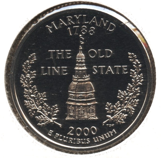 2000-S Maryland State Quarter Clad Proof