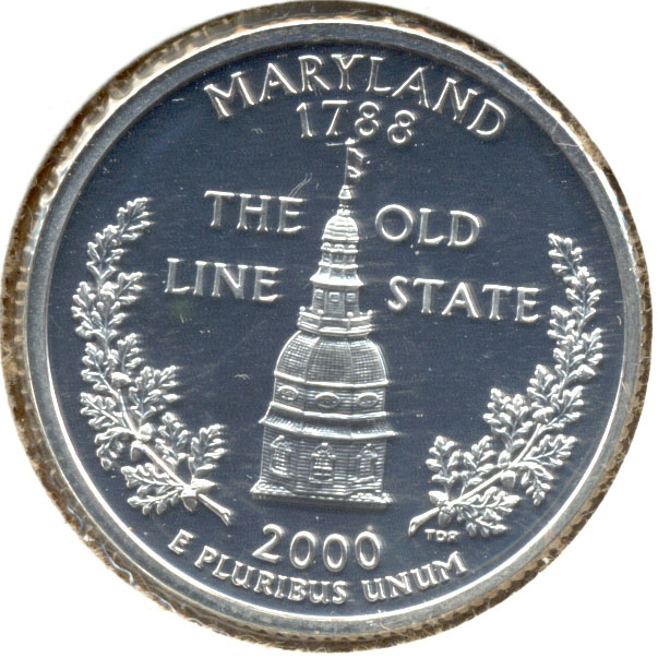 2000-S Maryland Quarter Silver Proof