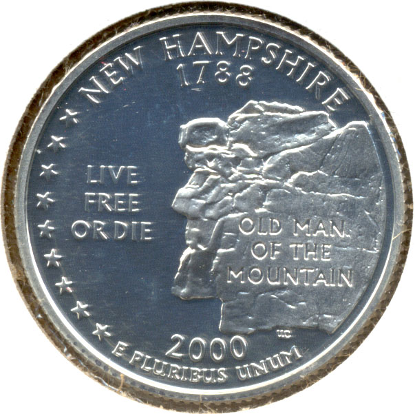 2000-S New Hampshire Quarter Silver Proof