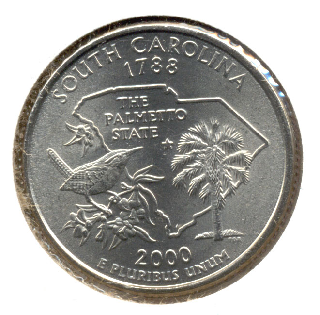 2000 South Carolina State Quarter Mint State