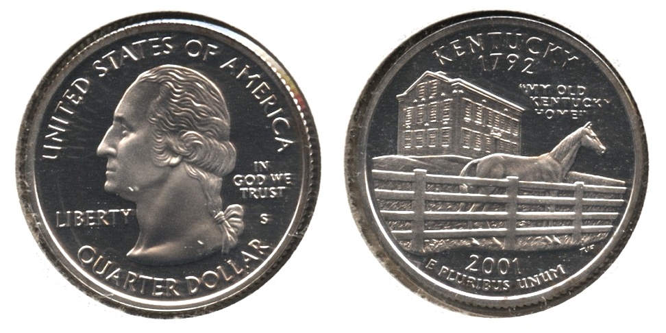 2001-S Kentucky State Quarter Silver Proof