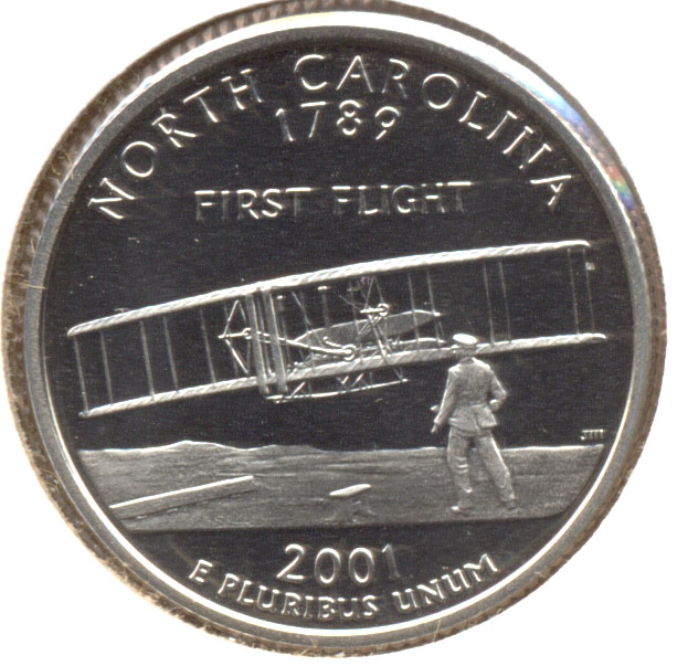 2001-S North Carolina State Quarter Clad Proof