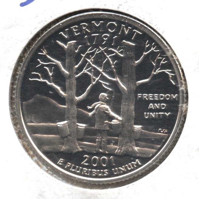 2001-S Vermont State Quarter Silver Proof