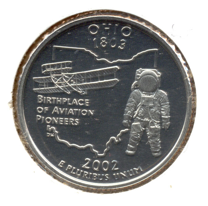 2002-S Ohio State Quarter Clad Proof
