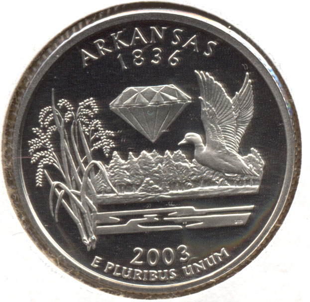 2003-S Arkansas State Quarter Clad Proof