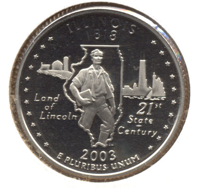 2003-S Illinois State Quarter Clad Proof