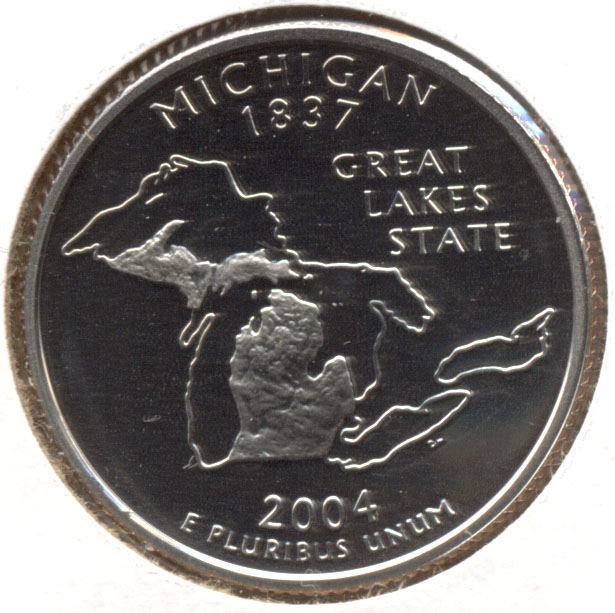 2004-S Michigan State Quarter Clad Proof