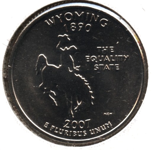 2007 Wyoming State Quarter Mint State