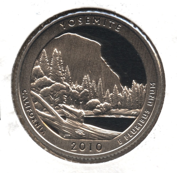 2010-S Yosemite National Parks Quarter Clad Proof