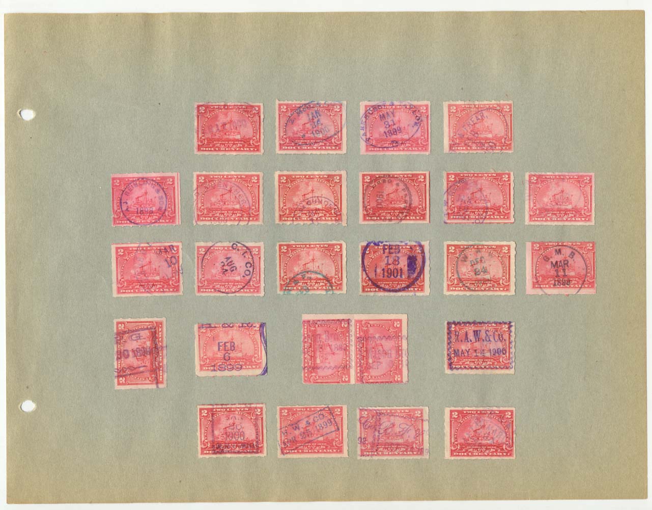 Extra Dated Revenue Stamps
